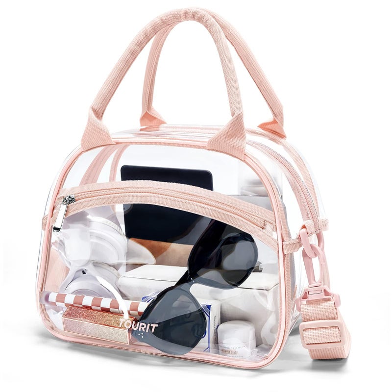 TOURIT Stadium Approved Clear Lunch Bag Transparent Bag with Adjustable Strap Clear Lunch Box for Women Men Work - Image 1