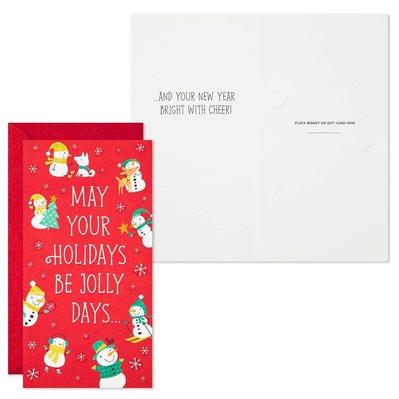 Hallmark Christmas Money or Gift Card Holders Assortment  Snowmen and Santa (6 Holiday Cards and Envelopes) - Image 2