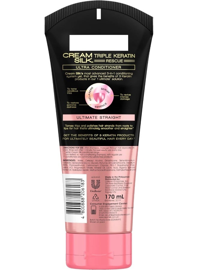 Cream Silk Triple Keratin Rescue Conditioner - Image 2