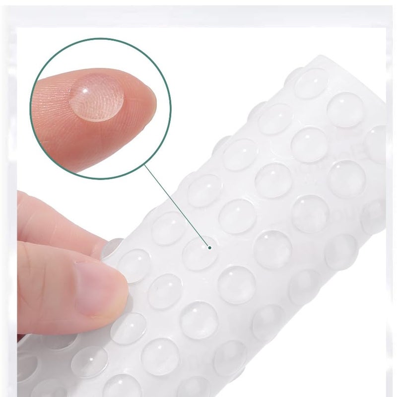 Eshanmu 100Pcs Cabinet Door Bumpers Clear Self Adhesive - Image 4