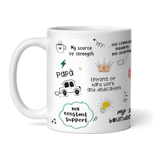 DAYS Ceramic Printed Coffee Mug Special for Father Birthday | Anniversary | Father's Gift for Dad | Dad Gift, 350 ml - Image 2