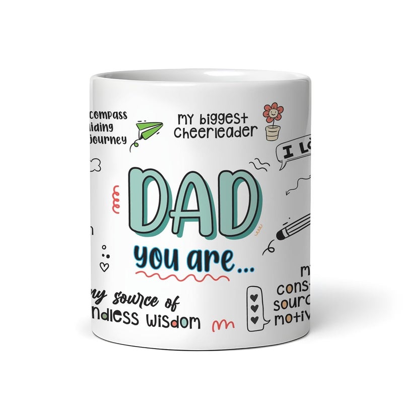 DAYS Ceramic Printed Coffee Mug Special for Father Birthday | Anniversary | Father's Gift for Dad | Dad Gift, 350 ml - Image 4