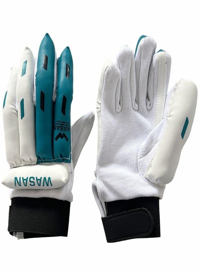 Wasan Cricket Batting Gloves for Boys | PVC Material | Size Small Boy (7-10 Years) | Teal Green - Image 2