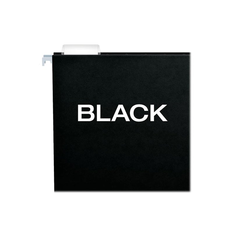 Pendaflex Recycled Hanging Folders, Letter Size, Black, 1/5 Cut, 25/BX (81605) - Image 3