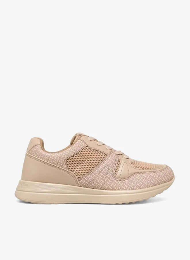 Flora Bella By Shoexpress Flora Bella Women Mongram Print Lace-Up Sneakers