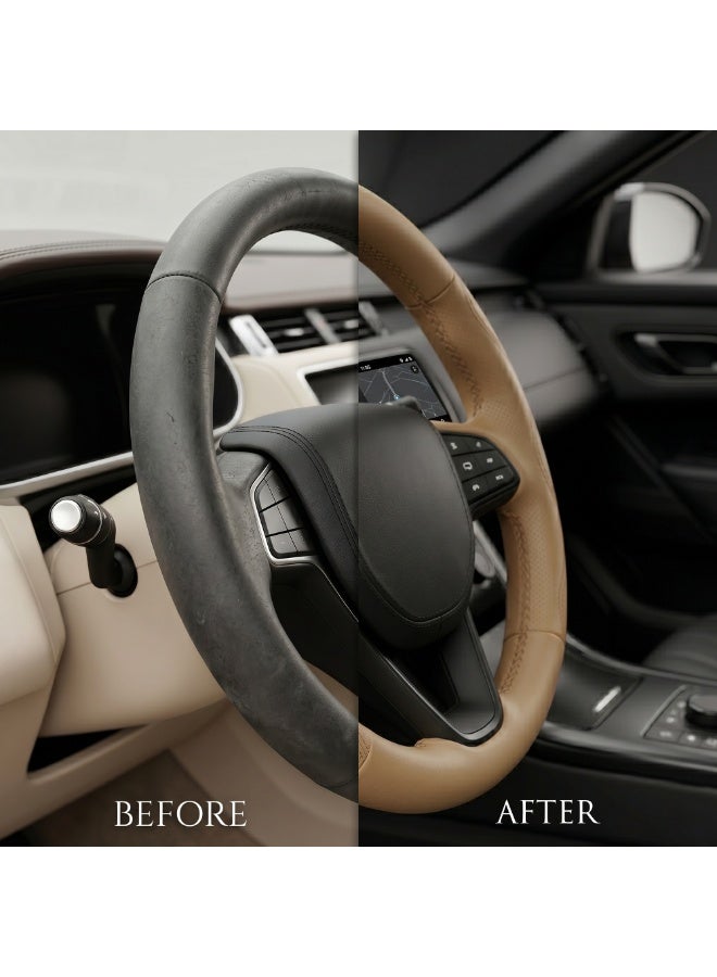 Manful Sport Grip Steering Wheel Cover 15 Inch (37–38cm) – Textured PU Leather, Sweat-Resistant, All-Season Comfort, Universal Fit Car Interior Accessory - Image 3