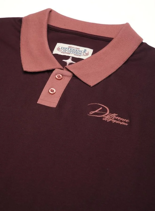 Difference of Opinion Men Relaxed Fit Embroidery Polo