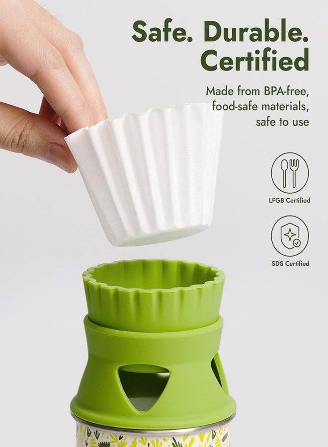 iKoffy Pocket Pour-Over Coffee Maker, Portable Coffee Dripper & Cup Set with Cone Paper Filters, Travel-Friendly, Easy to Clean - Image 4