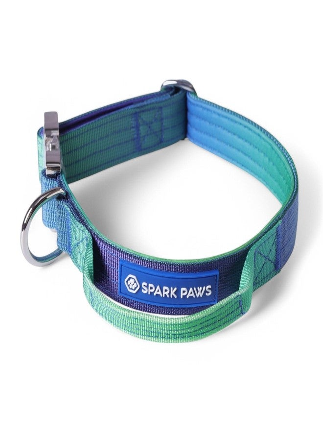 Spark Paws Tactical Dog Collar - Heavy Duty, Premium Quality, Thick and Durable for Large and Medium Dogs - Lime Wave - XS - 1" - Image 1