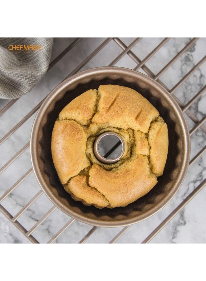 CHEFMADE WK9033-4 Non-Stick Kugelhopf Cake Pan Set - Image 3