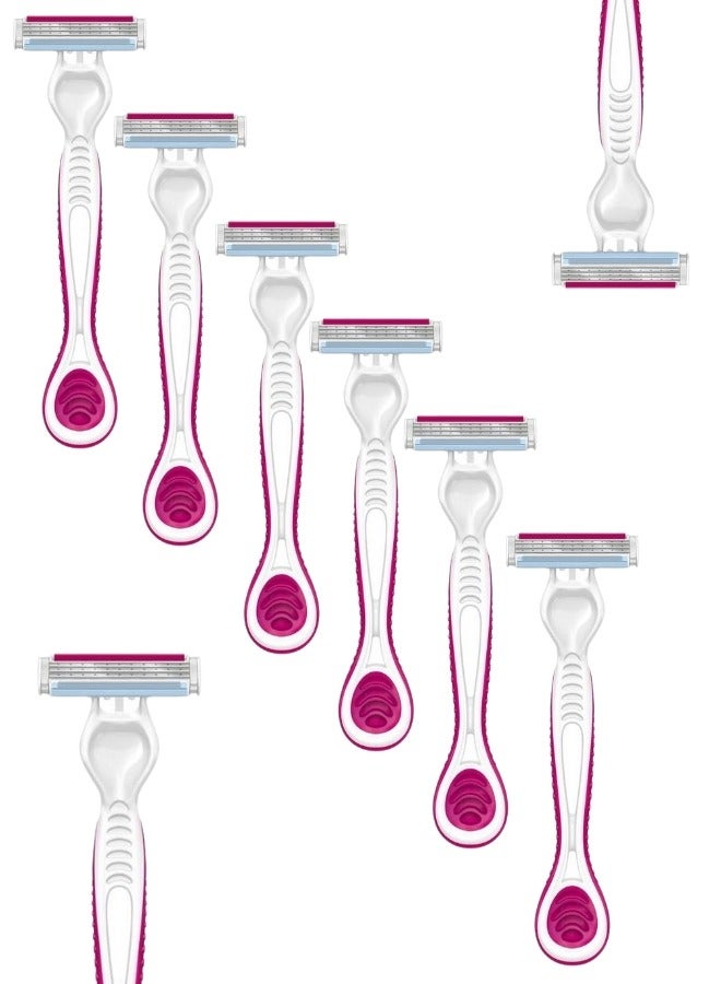 Farah22 Unisex Disposable Tipple Blade Razors, 8 Count - Image 2