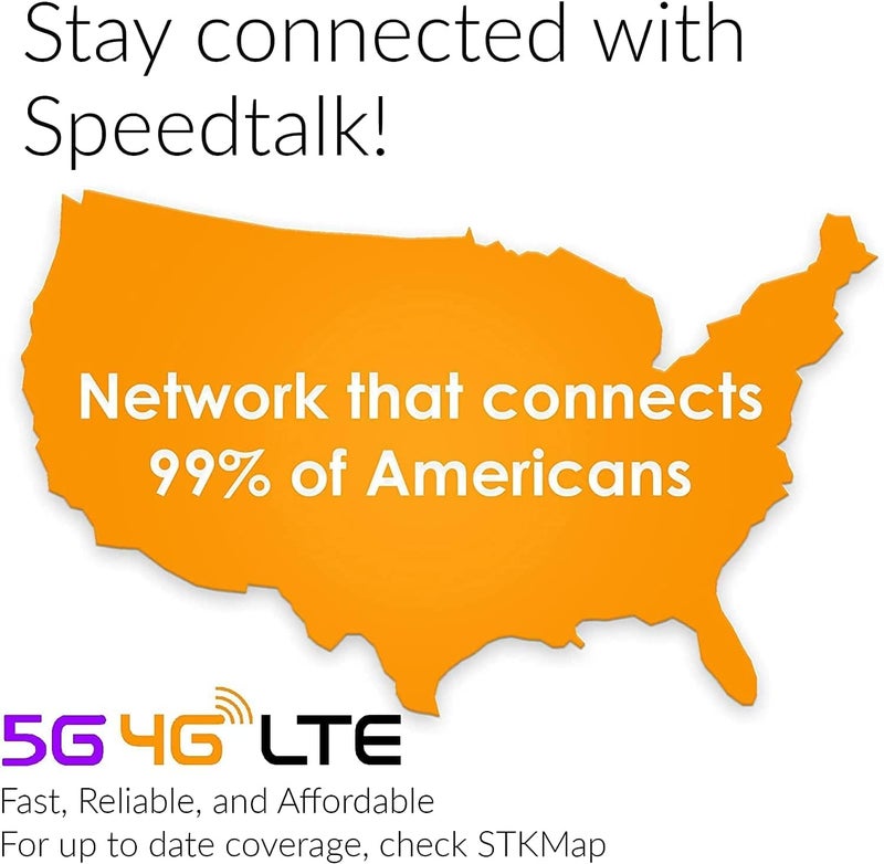 SpeedTalk Mobile طقم بدء بطاقة SIM للساعة الذكية - بطاقة SIM ثلاثية القطع 3 في 1: قياسية، ميكرو، نانو لساعات الأطفال وكبار السن الذكية والأجهزة القابلة للارتداء | بدون عقد بدون فحص ائتماني | تغطية عالمية - Image 2