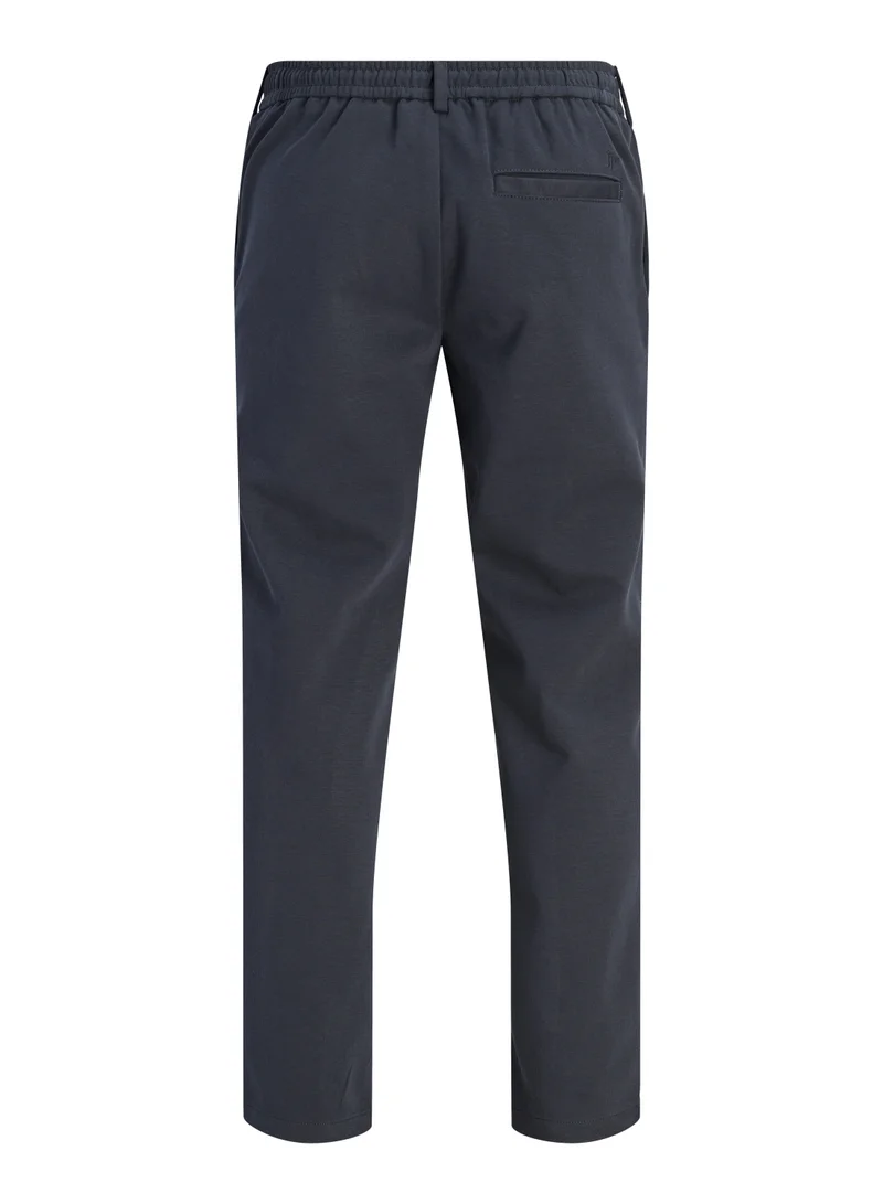 JACK & JONES Dark Navy Casual Drawstring Tapered Fit Joggers for Men | Best Price UAE