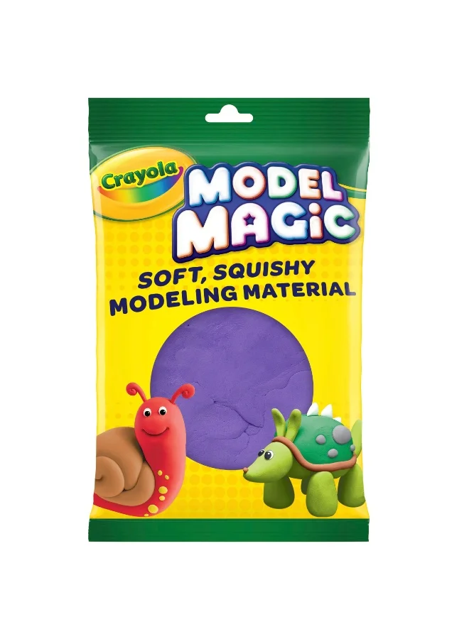 كرايولا Crayola Model Magic Purple Soft Modeling Clay – Lightweight Air-Dry Craft Material for Kids, Non-Toxic, Ages 3+