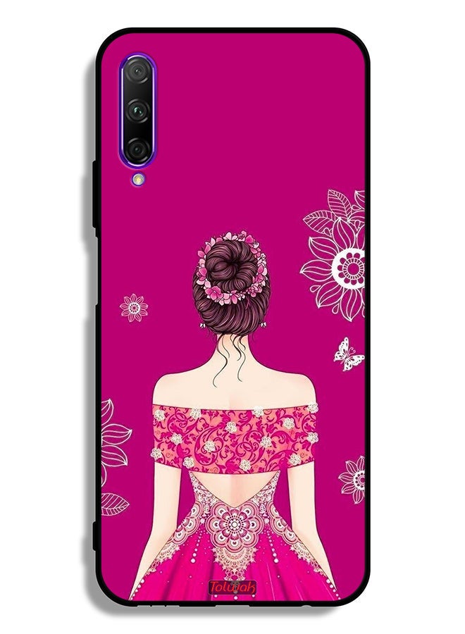 Tolwak Honor 9X Pro Protective Case Cover Girl And Flowers Art - Image 2