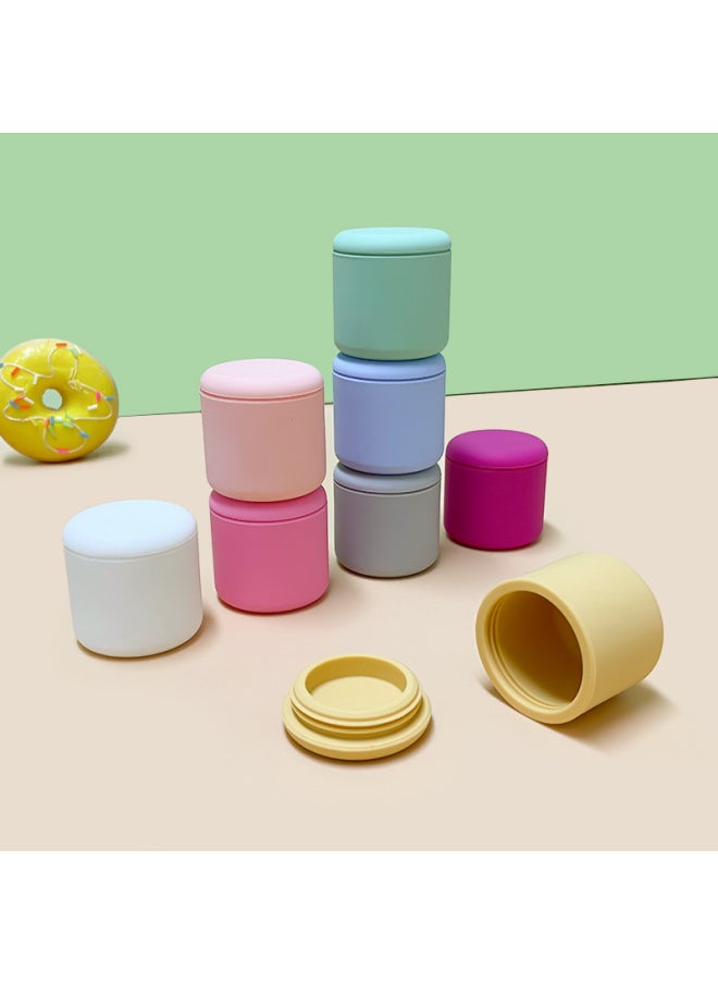 Generic Baby Fetal Hair Nipple Storage Box Growth Memorial Collection Umbilical Cord Storage Box Waterproof Dustproof Silicone Nipple Box-Color:Light Pink  - Image 2