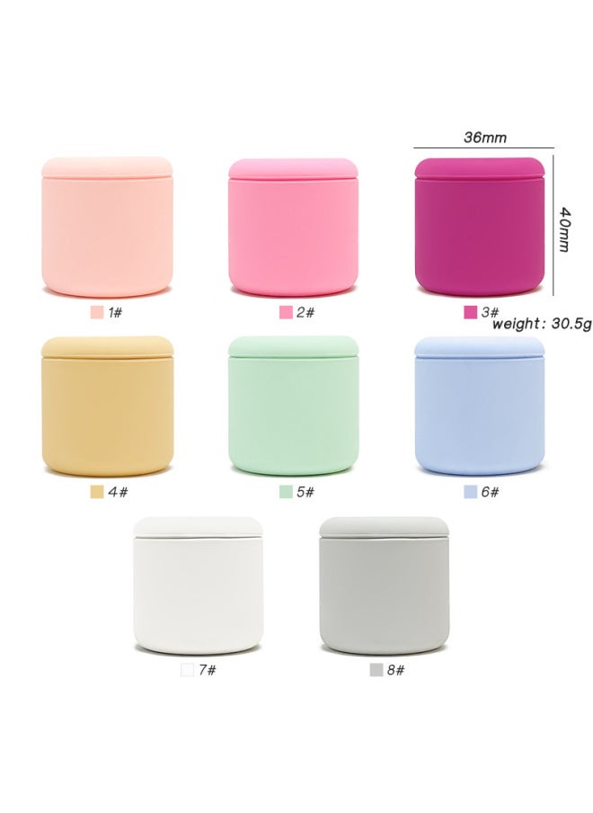 Generic Baby Fetal Hair Nipple Storage Box Growth Memorial Collection Umbilical Cord Storage Box Waterproof Dustproof Silicone Nipple Box-Color:Light Pink  - Image 3
