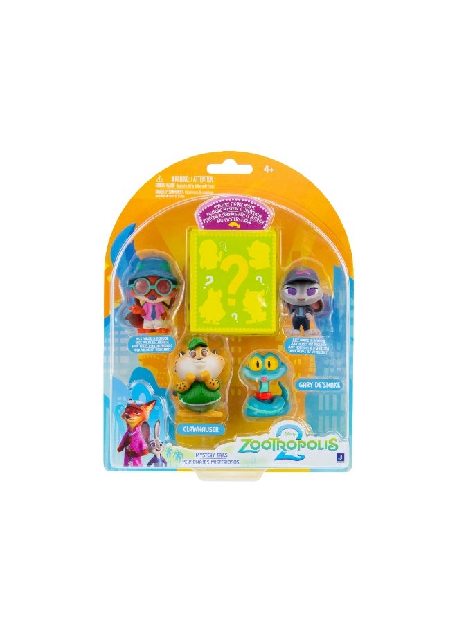 Disney مجموعة تماثيل زوتروبوليس 2 القابلة للجمع 5 في 1 | نيك وايلد، جودي هوبس، كلاوهوزر، غاري دي سنيك | مجموعة زوتوبيا 2 للأذيال الغامضة | تمثال مفاجأة | تمثال شخصية | هدية للأطفال وجامعي التماثيل! - Image 1