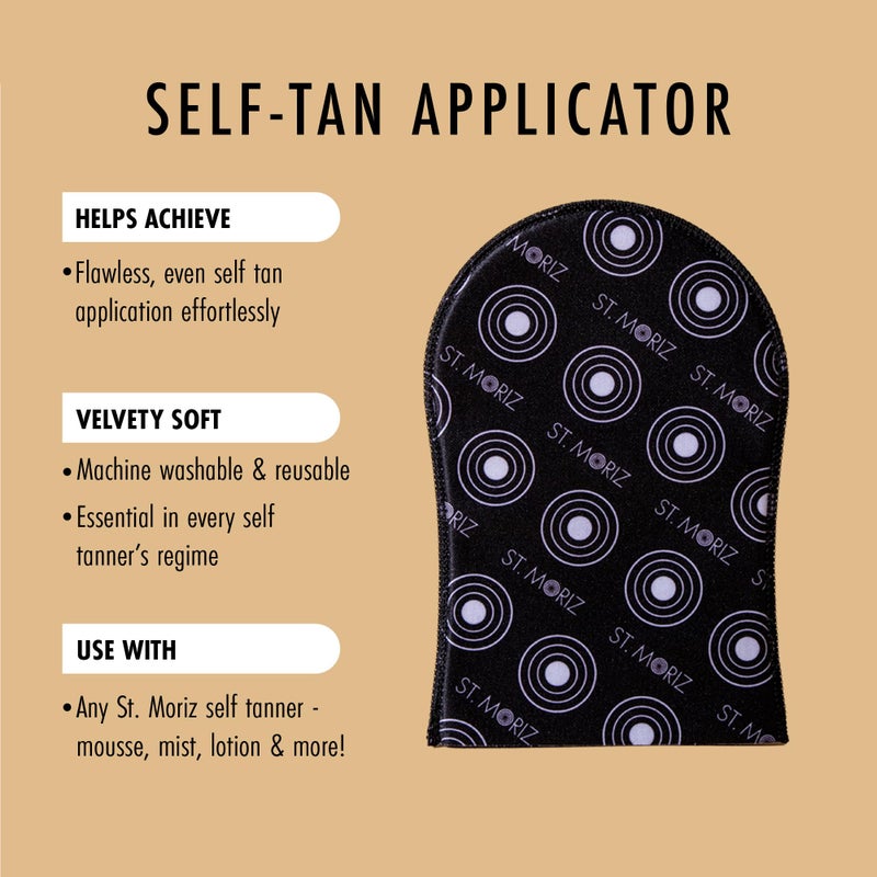 St. Moriz St Moriz Velvet Self Tanning Mitt - Reusable Self Tanner Applicator Glove For Even Self Tan Coverage & Streak Free Finish - Use with Any Self Tanner Mousse, Mist, Lotion - Self Tan Mitt - Pack of 1 - Image 2