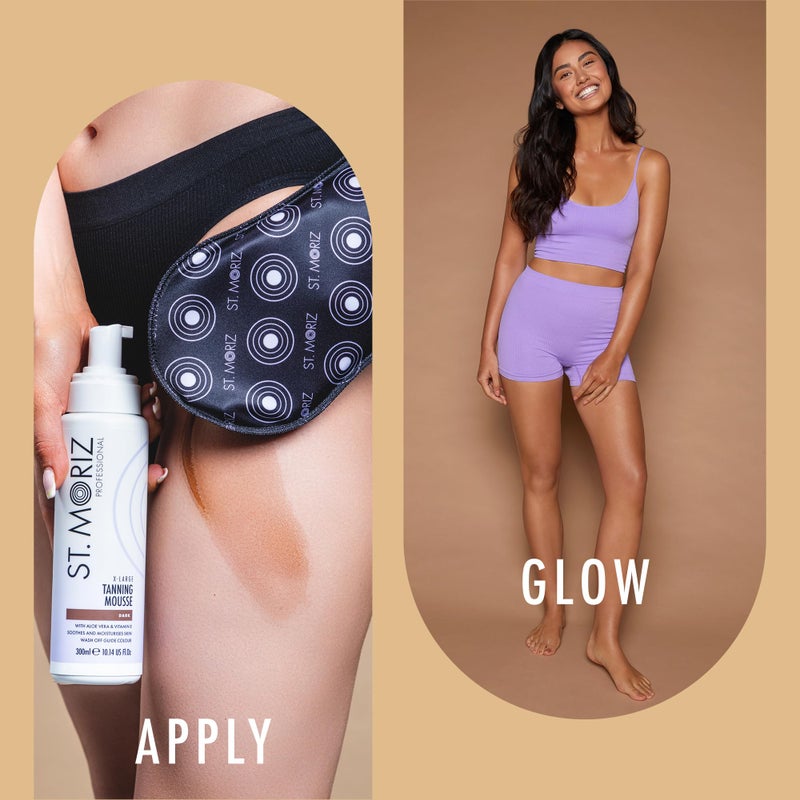 St. Moriz St Moriz Velvet Self Tanning Mitt - Reusable Self Tanner Applicator Glove For Even Self Tan Coverage & Streak Free Finish - Use with Any Self Tanner Mousse, Mist, Lotion - Self Tan Mitt - Pack of 1 - Image 3