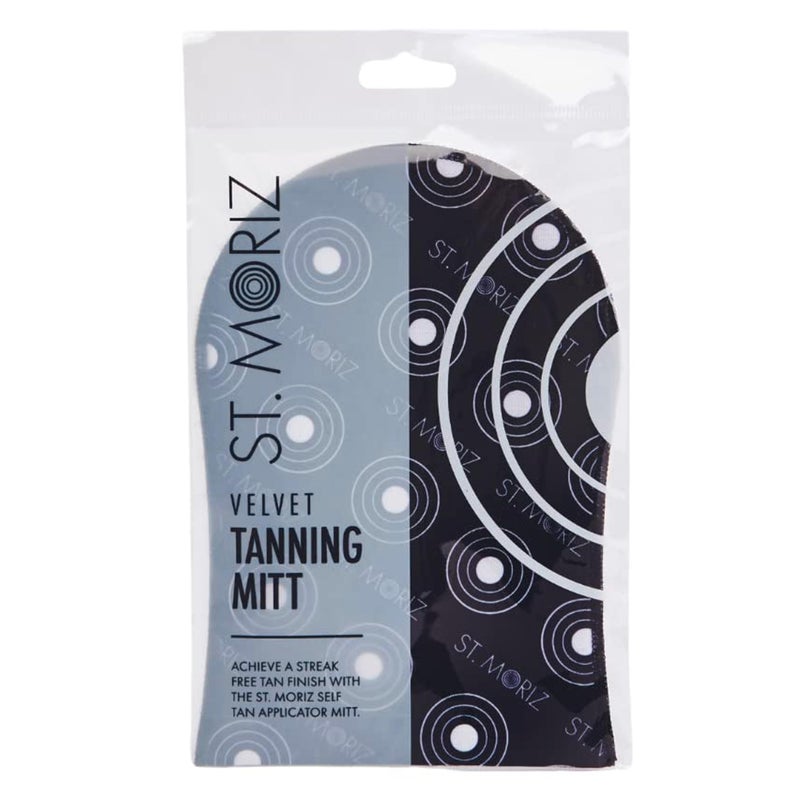 St. Moriz St Moriz Velvet Self Tanning Mitt - Reusable Self Tanner Applicator Glove For Even Self Tan Coverage & Streak Free Finish - Use with Any Self Tanner Mousse, Mist, Lotion - Self Tan Mitt - Pack of 1 - Image 1