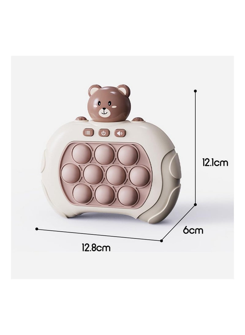general Quick Push Toy with Lights, Quick Push Bubble Game, Fun Glowing Pop Toy, Suitable for Kids and Adults to Relax (Bear) - Image 3