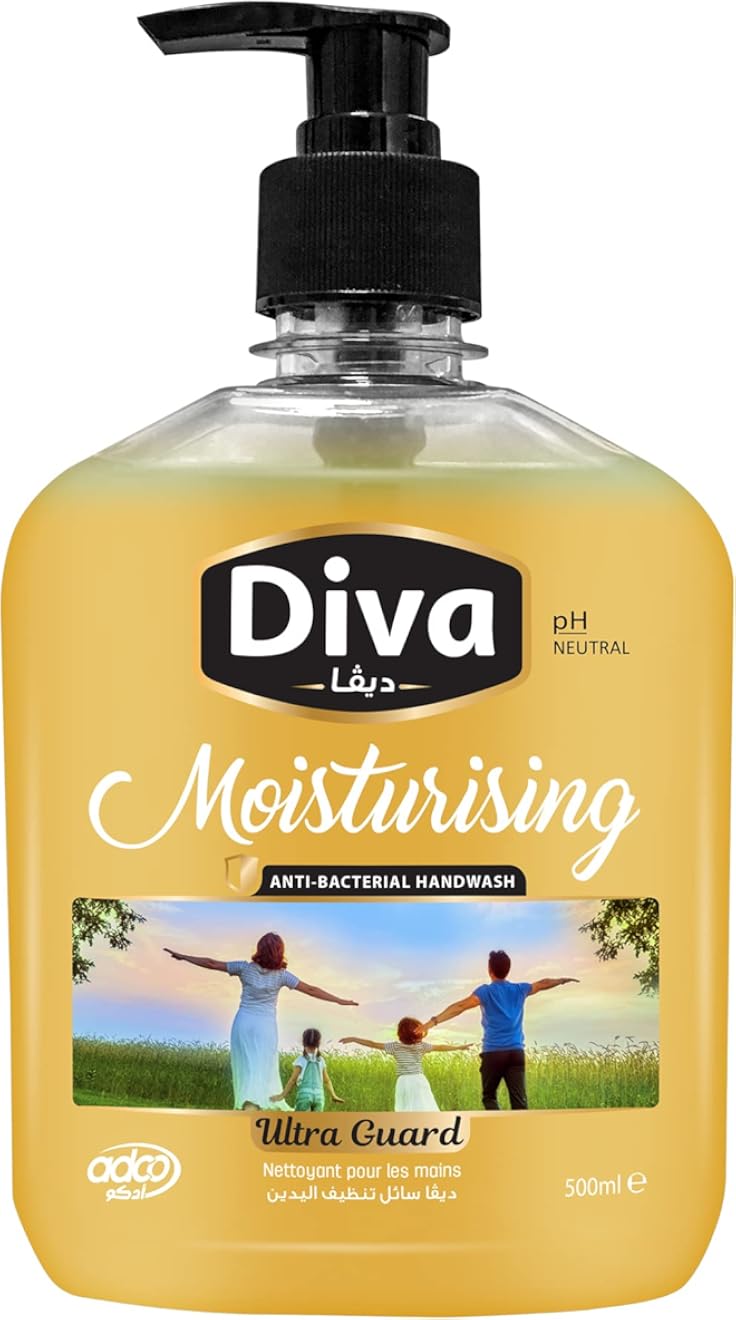 Diva Liquid Hand soap 500 Ml Ultra Guard (Packaging May Vary)