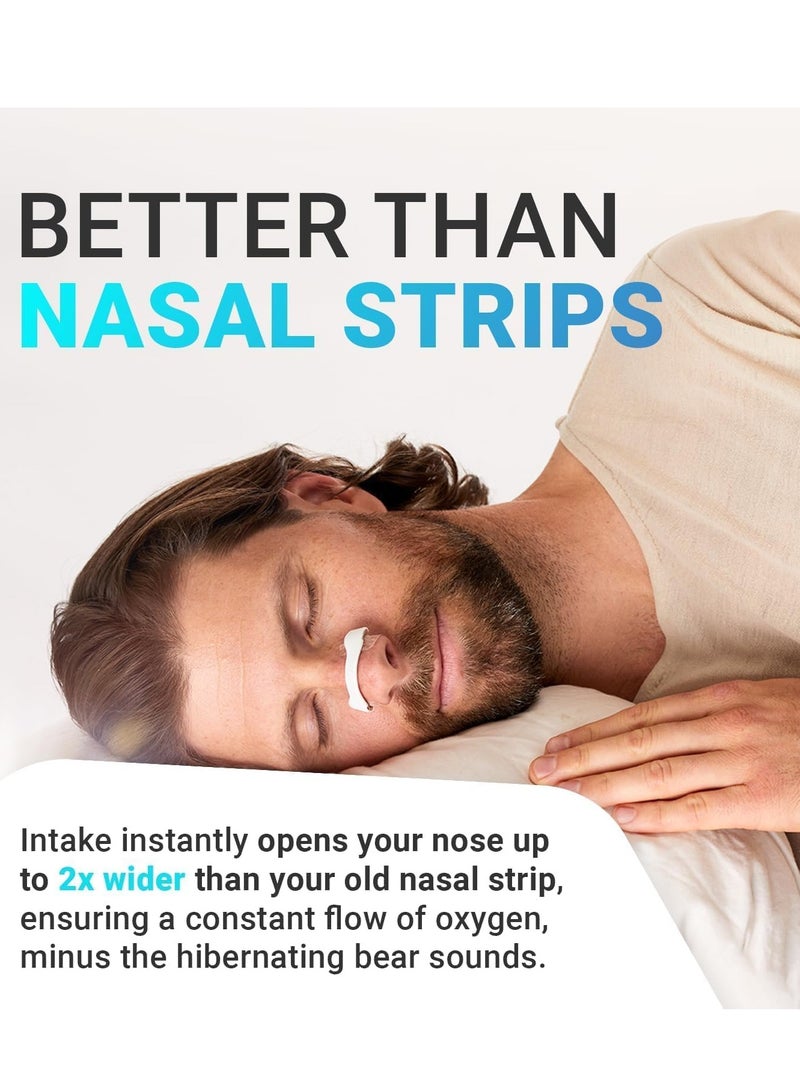 MJZ 15 Count Intake Breathing Nasal, Nasal Strip Starter Kit, Boost Oxygen Intake, Reduce Snoring, Improve Sleep Quality, Sweat Resistant, Skin Safe Nasal Strips, Extra Strength Snoring Solution, Black  - Image 4