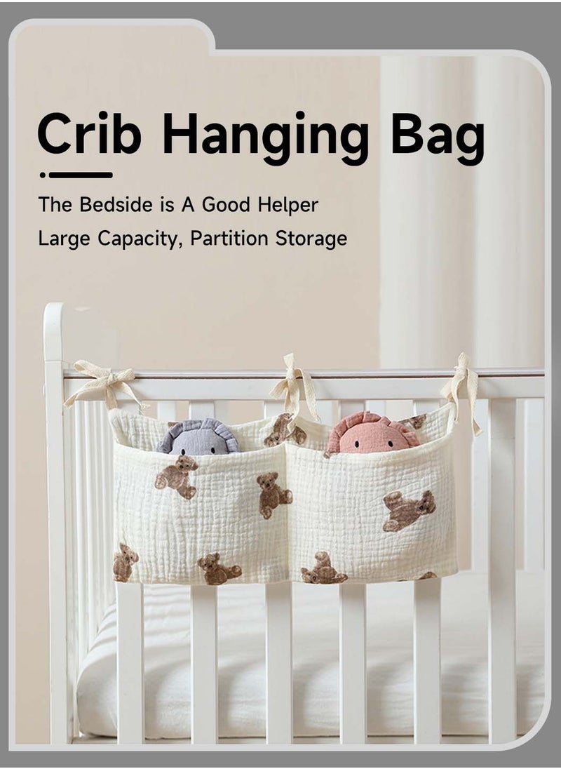 Moovant 3PCS Hanging Baby Diaper Organizer for Changing Table and Crib, Multifunctional Hanging Diaper Stacker for Baby Essentials  - Image 5