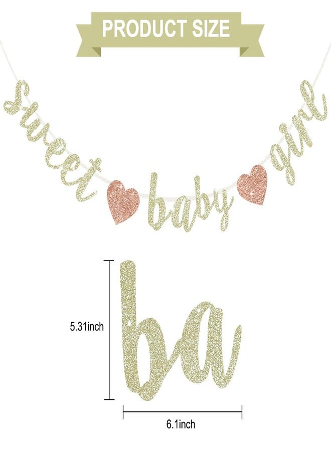 بيشيدا لافتة لامعة من BEISHIDA بلون الشمبانيا للفتيات الصغيرات، لا تحتاج إلى تصميم بنفسك، لافتة حفلات استحمام الطفل للجنسين مُثبتة مسبقًا لديكورات حفلات استحمام الطفل للفتيات ومستلزمات حفلات عيد الميلاد الأول - Image 2