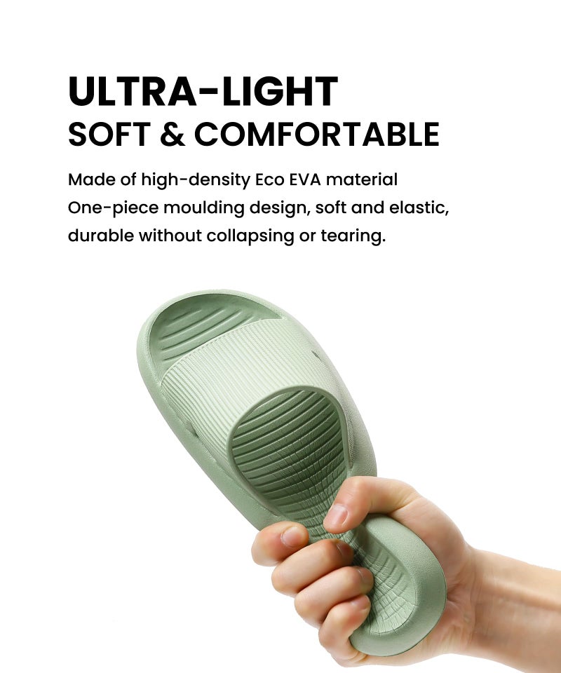 Anmerl Shower Shoes for Men and Women, Soft Lightweight Quick-Drying Non-Slip House Slippers Slides for Bathroom, Pool, Beach, Indoor & Outdoor - Image 2