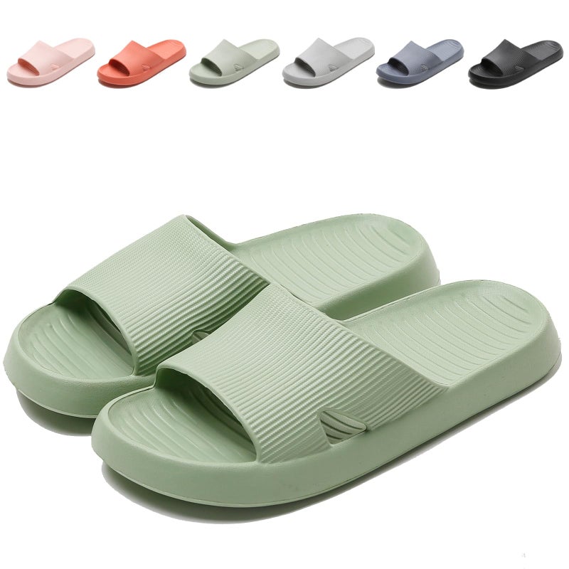 Anmerl Shower Shoes for Men and Women, Soft Lightweight Quick-Drying Non-Slip House Slippers Slides for Bathroom, Pool, Beach, Indoor & Outdoor - Image 1