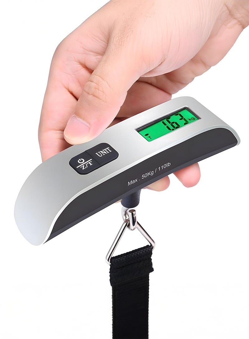 CITTA Premium Digital Luggage Scale - LCD Backlit, 110 lb/50 kg Max, Easy Unit Conversion, Auto Weight Lock, Hook/Strap - Essential for Travelers  - Image 1
