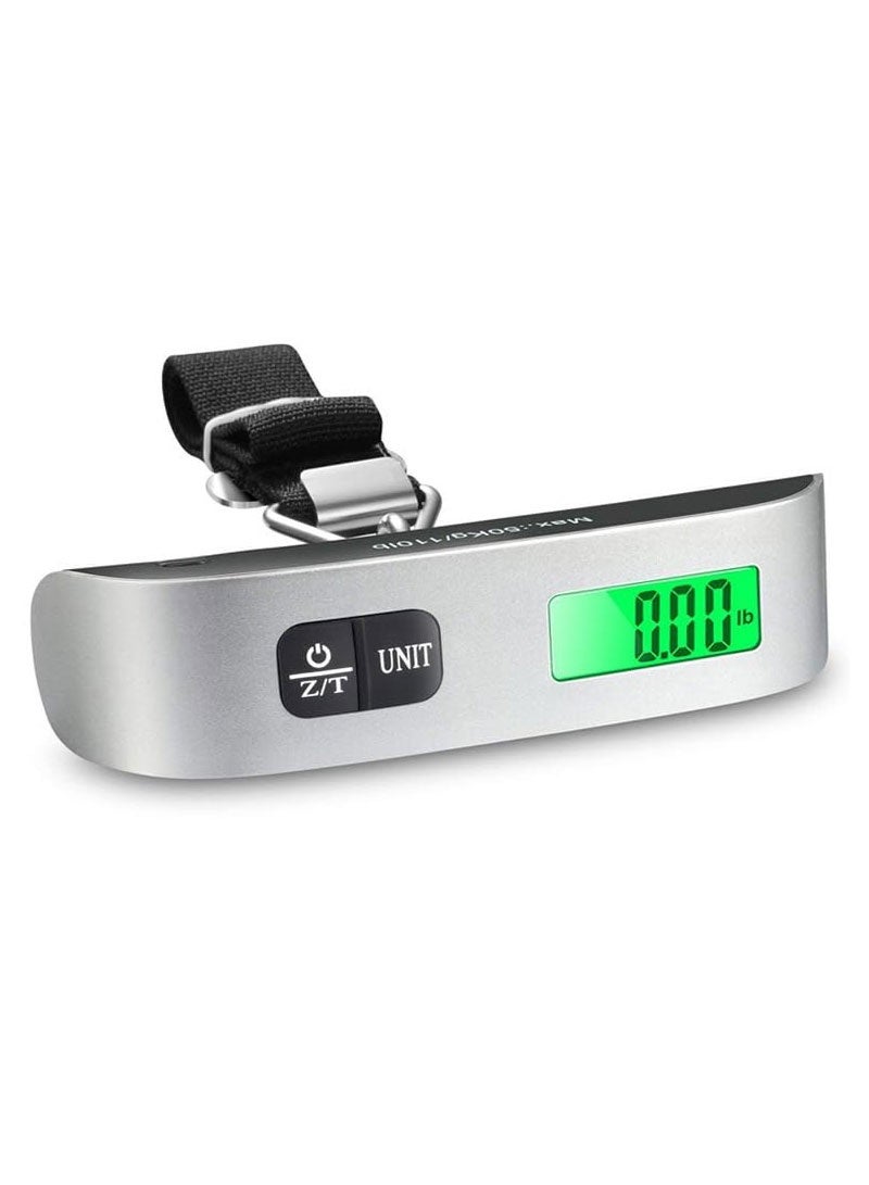 CITTA Premium Digital Luggage Scale - LCD Backlit, 110 lb/50 kg Max, Easy Unit Conversion, Auto Weight Lock, Hook/Strap - Essential for Travelers  - Image 2