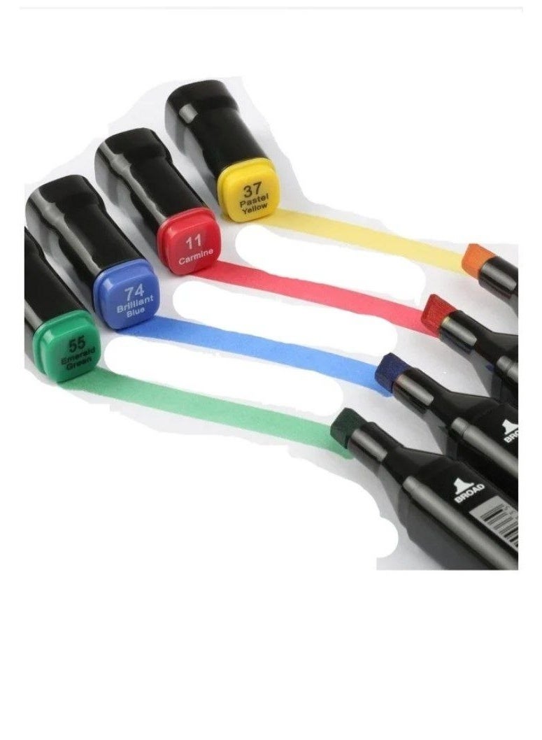 Touch-5 Alcohol Graphic Art Markers, 80 Colors Set - Image 1