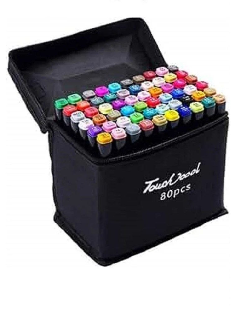Touch-5 Alcohol Graphic Art Markers, 80 Colors Set - Image 3