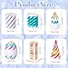 Guiqulai 6 Pack Impossible Passthrough Fidget Toys 3D Printed Spiral Cone Fidget Toys Rainbow Gradient Colors with White Base for Adults - Image 4