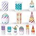 Guiqulai 6 Pack Impossible Passthrough Fidget Toys 3D Printed Spiral Cone Fidget Toys Rainbow Gradient Colors with White Base for Adults - Image 2