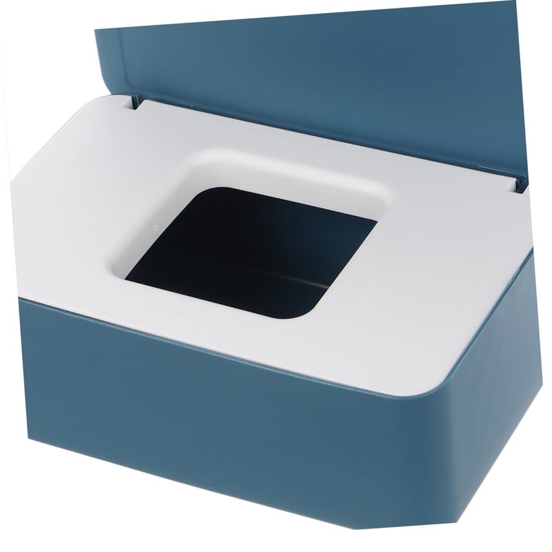 Portable Baby Wipes Storage Box With Lid For Home And Travel 2 Pack Blue - Image 4