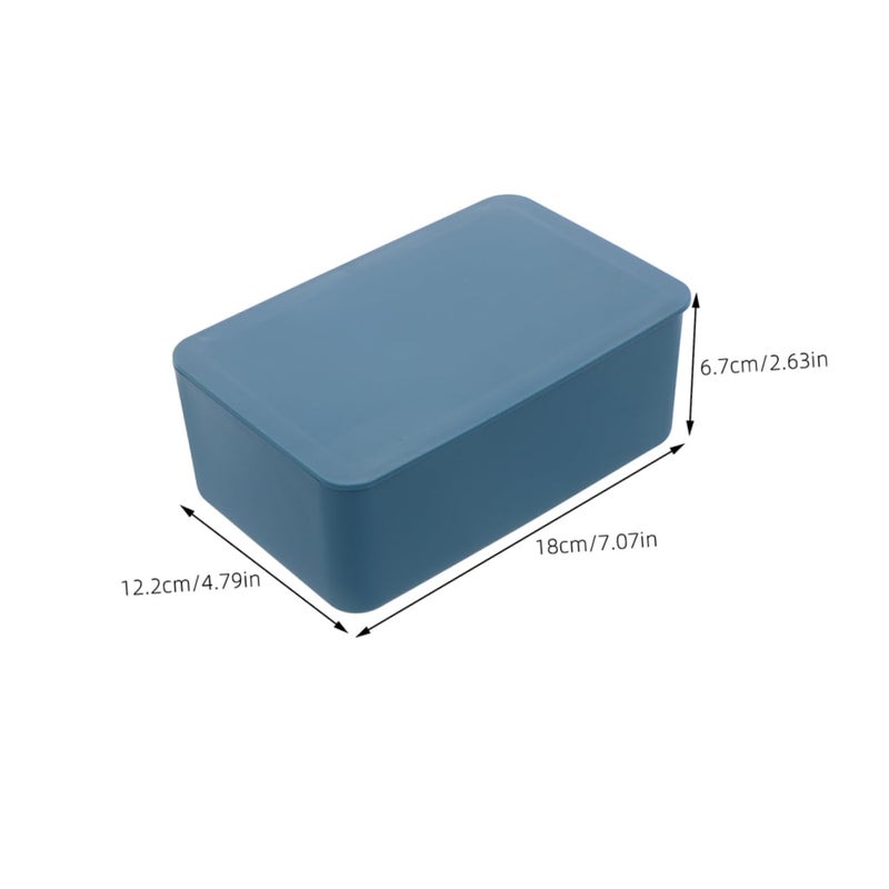Portable Baby Wipes Storage Box With Lid For Home And Travel 2 Pack Blue - Image 3