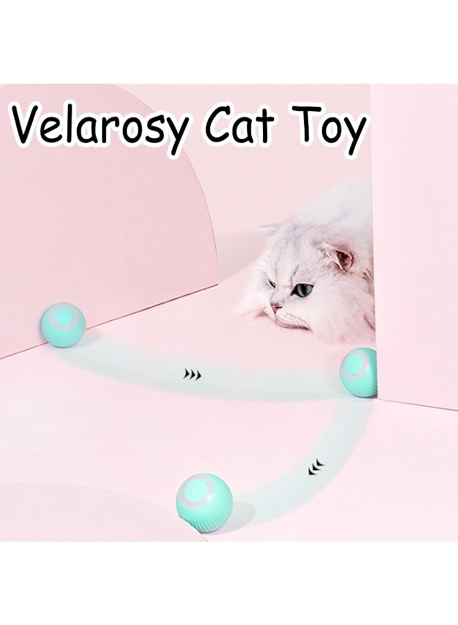 EXNOX Velarosy Cat Toy, Power Ball Cat Toy, Velarosy Smart Ball, Smartball - Smart Interactive Cat Toy, Automatic Moving Rolling Ball for Indoor Cats, Cat Companion Toy (Pink-2pcs) - Image 3