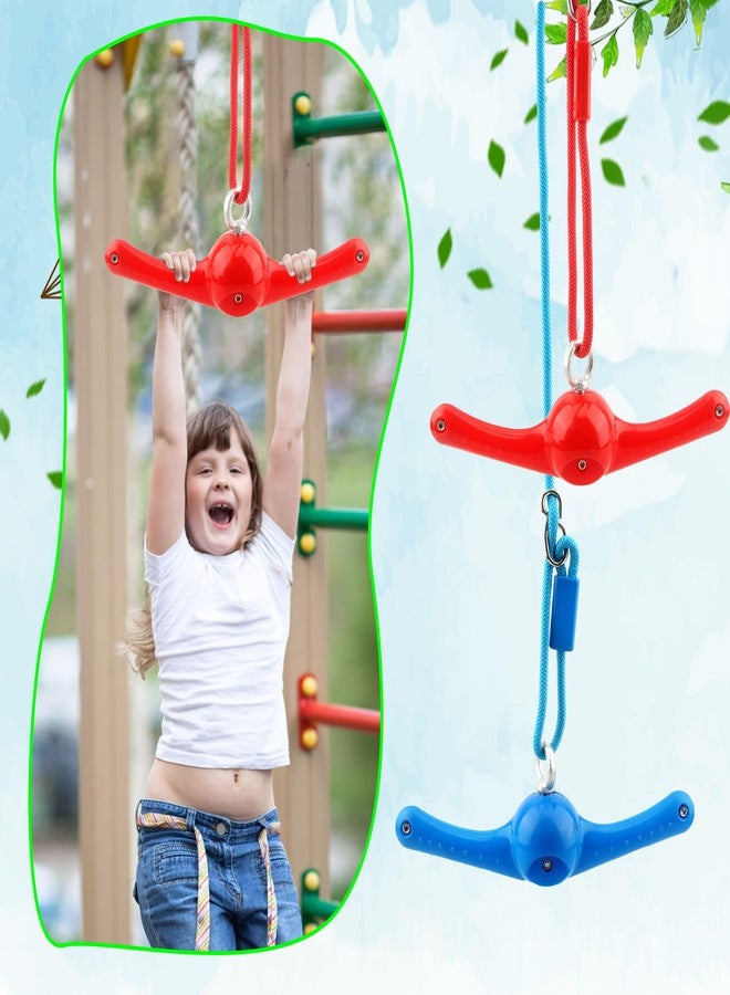 Restroma 2 Pack Ninja Twist Swing 360° Handle Twist Playset Ninja Line Toys Jungle Gym Accessories for Kids Boys Girls Playground Backyard Swing Set Attachments - Image 4
