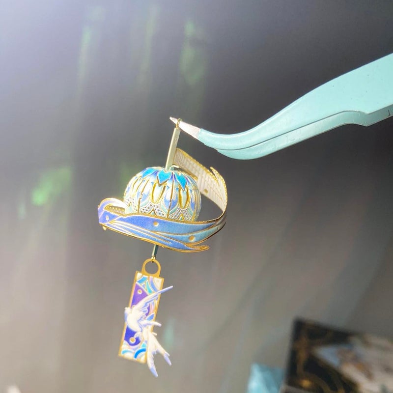 MU 3D Metal Puzzles Windbell Wind Chime D Model Kits Building for Adult and Teeners, Windchime Jigsaw Miniature DIY Sets, Birthday Gift - Image 3