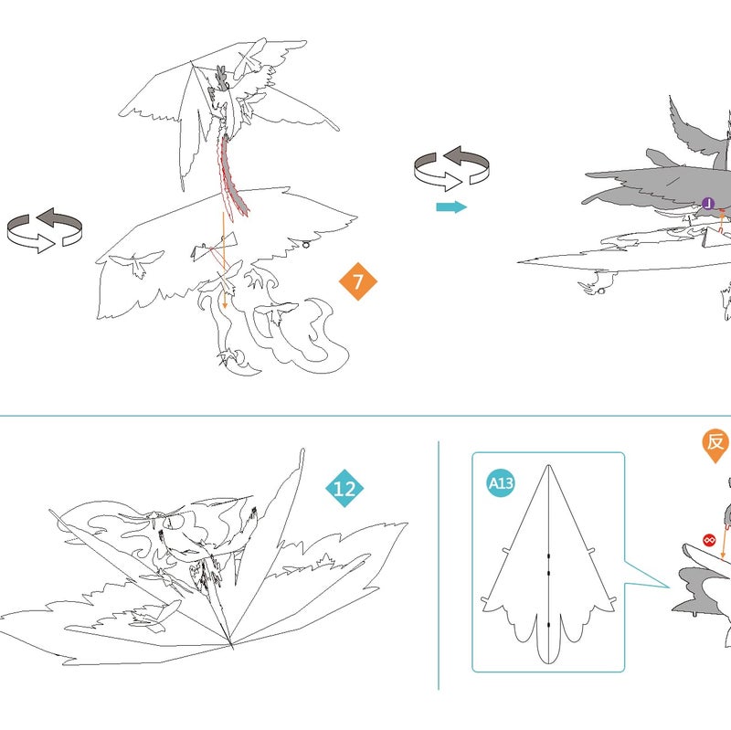 MU 3D Metal Puzzles Windbell Wind Chime D Model Kits Building for Adult and Teeners, Windchime Jigsaw Miniature DIY Sets, Birthday Gift - Image 2