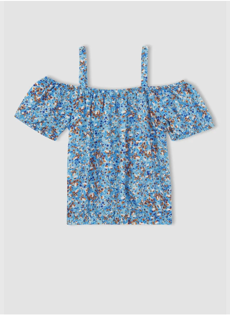 DeFacto Off-Shoulder Patterned Blouse