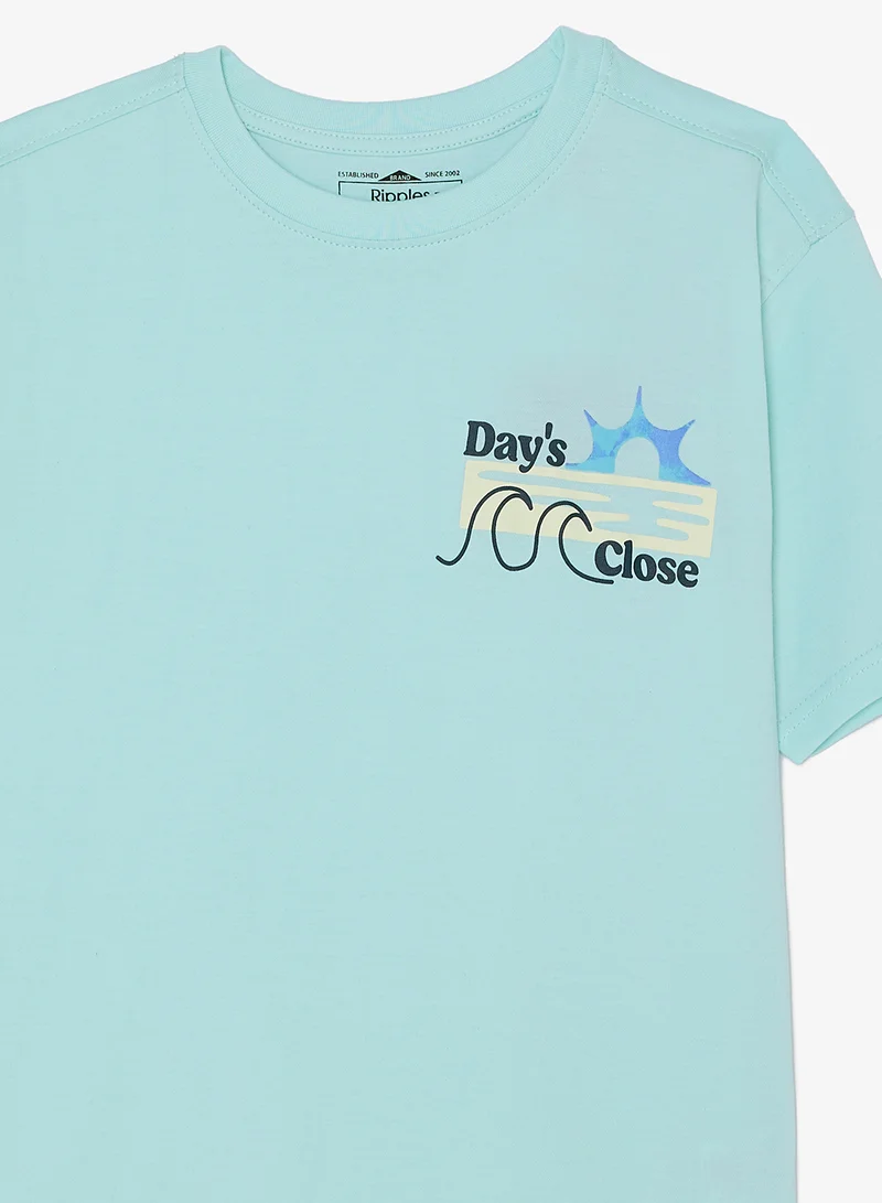 ريبلز مع نمشي Boys Drop Shoulder Tee