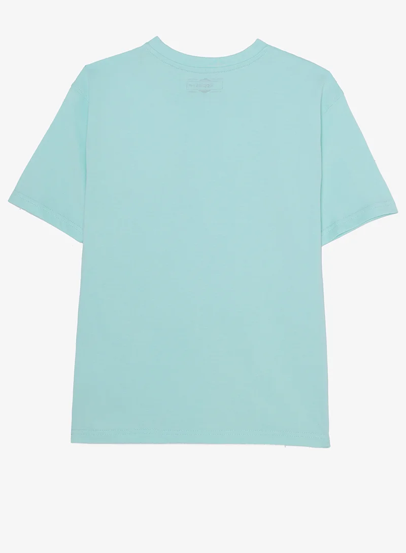 ريبلز مع نمشي Boys Drop Shoulder Tee