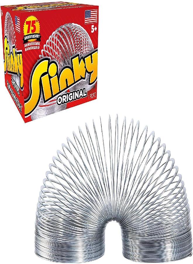 Just Play The Original Slinky Walking Spring Toy, Easter Basket Stuffers, Metal Slinky, Fidget Toys, Party Favors and Gifts, Kids Toys for Ages 5 Up, Small Gifts by Just Play - Image 5