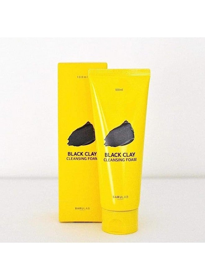 Barulab Korean Black Clay Cleansing Foam 2 In 1 Korean Mask Pack & Face Wash Blackhead Remover Deep Pore Cleanser Slssles Free Face Wash For Men & Women For All Skin Types 100Ml - Image 1