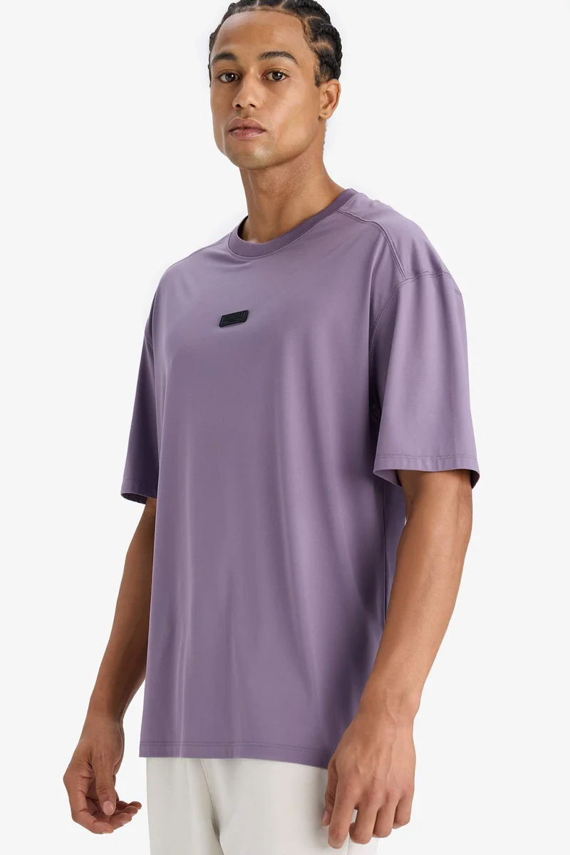 ديفاكتو DeFactoFit Boxy Fit Crew Neck Printed Sports T-Shirt